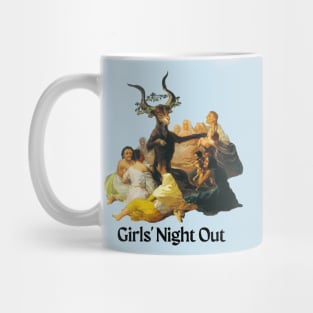 Girls' Night Out (Apparel, Black text) Mug